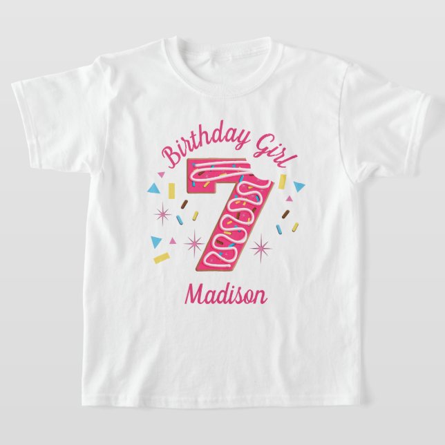 T-shirts Donut Septième anniversaire (Poser)