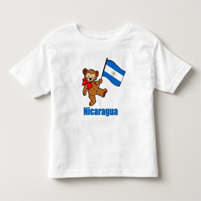 T-shirts d'ours de nounours du Nicaragua (Devant)