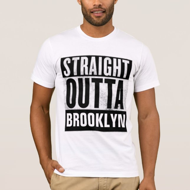 T-shirts DROIT OUTTA BROOKLYN (Devant)
