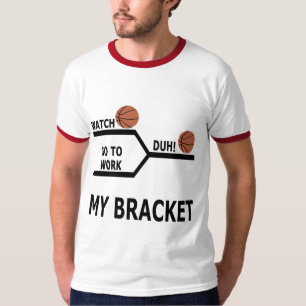 T-shirts drôle de parenthèse de basket-ball de