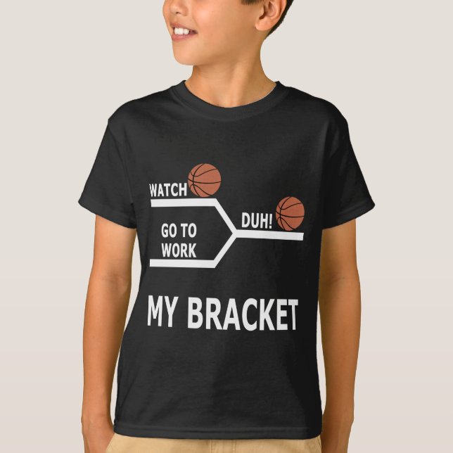 T-shirts drôle de parenthèse de basket-ball de (Devant)