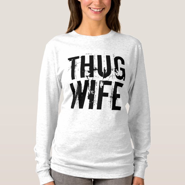 T-Shirts Drôle FEMME THUG (Devant)