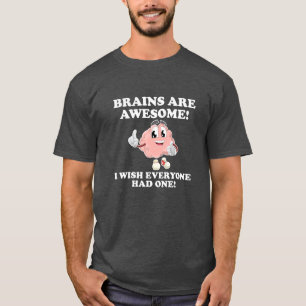 T-shirts drôles Cerveaux Sont Géniaux blk