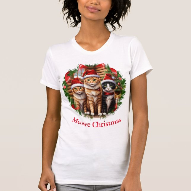 T-shirts drôles de chats (Devant)