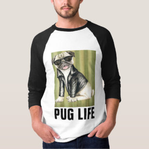 T-shirts drôles de chien, VIE DE PUG