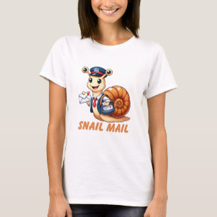 t-shirts drôles de courrier d'escargot   Louveur d