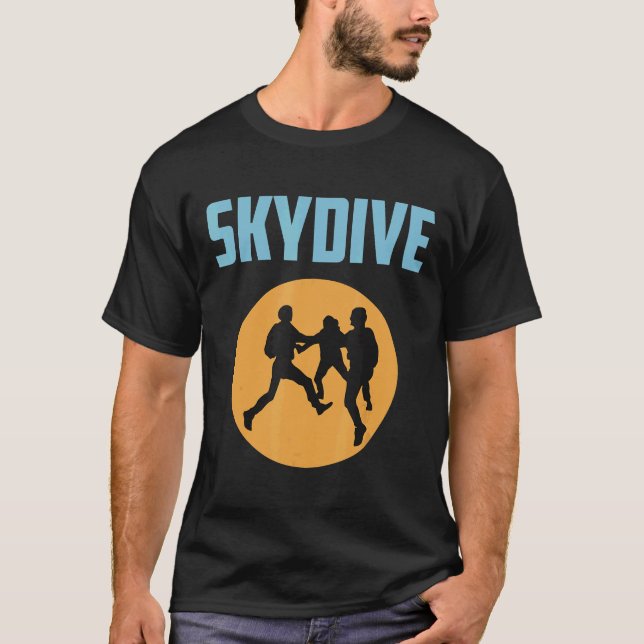 T-shirts drôles de parachutisme Graphiques de para (Devant)