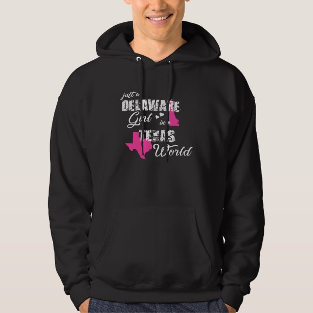 T-shirts drôles du Delaware Juste une fille du Del (Devant)