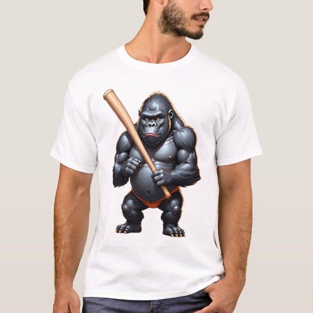 t-shirts drôles graphiques de baseball (Devant)