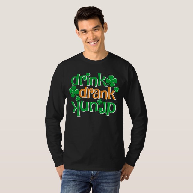 T-shirts drôles pour hommes de la Saint-Patrick (Devant entier)