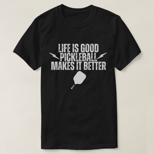 T-shirts drôles pour hommes de Pickleball | Pickle (Design devant)