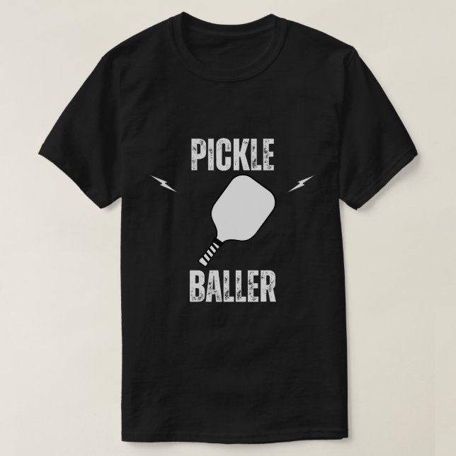 T-shirts drôles pour hommes de Pickleball | Pickle (Design devant)