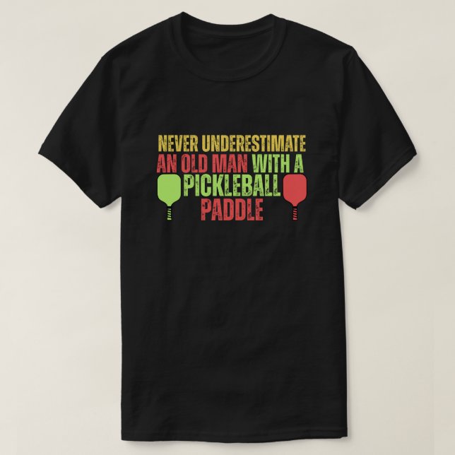 T-shirts drôles pour hommes de Pickleball | Pickle (Design devant)