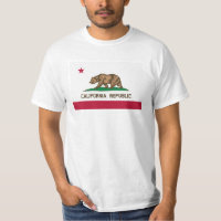 T-shirts du drapeau de la République de Californie