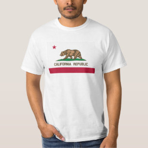 T-shirts du drapeau de la République de Californie