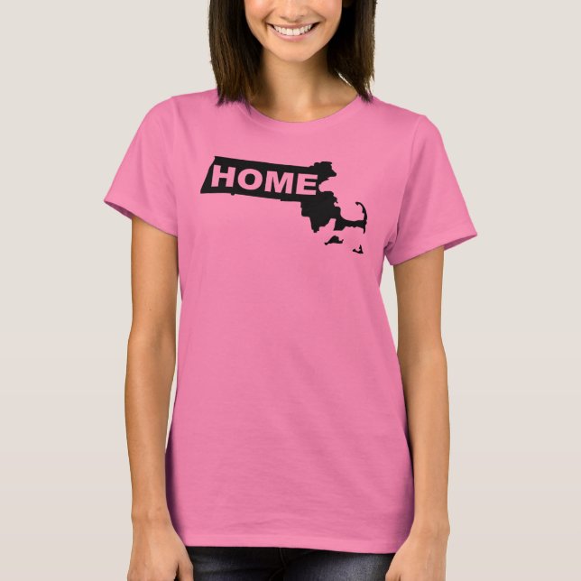 T-shirts du Massachusetts, loin de chez soi (Devant)