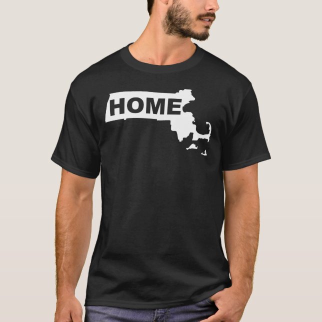 T-shirts du Massachusetts, loin de chez soi (Devant)