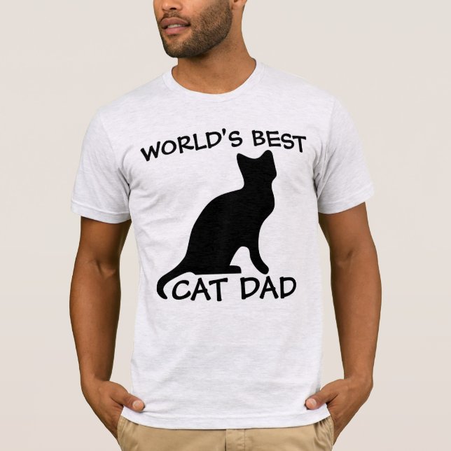 T-shirts du meilleur papa de chat du monde (Devant)