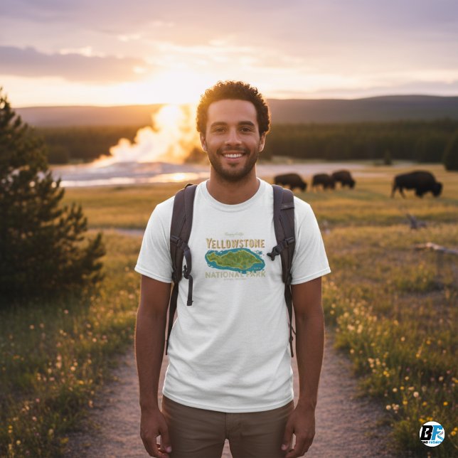 T-shirts du parc national Yellowstone (Créateur téléchargé)