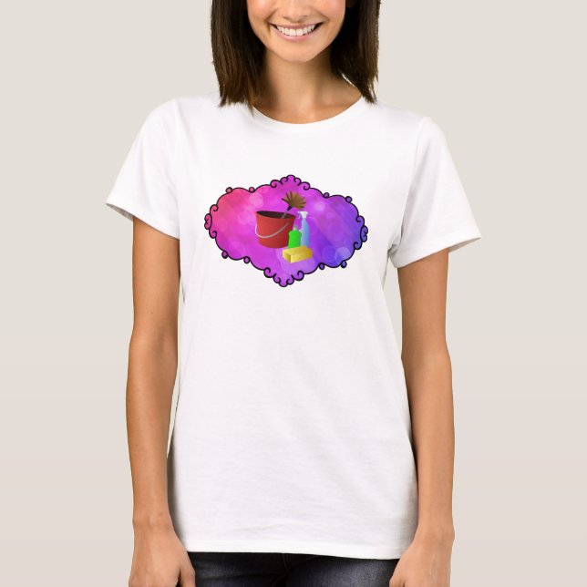 T-shirts d'uniforme de nettoyage de Chambre (Devant)