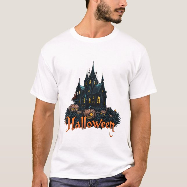 T-shirts éffrayants et élégants pour le logo d'Hal (Devant)