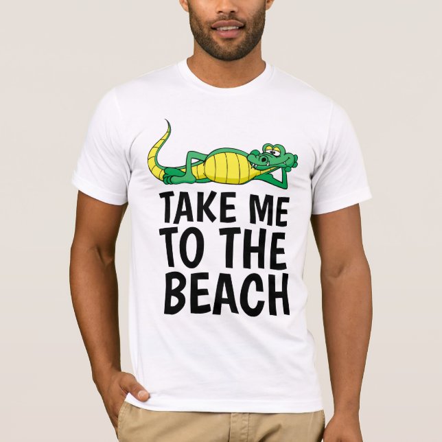 T-Shirts EMmENEZ-MOI À LA PLAGE (Devant)