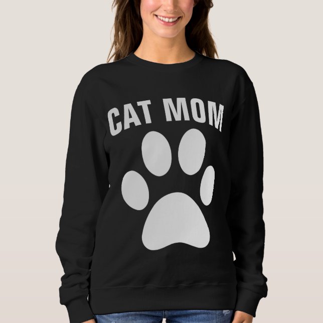 T-shirts EMPREINTES DE PATTES CAT MOM (Devant)