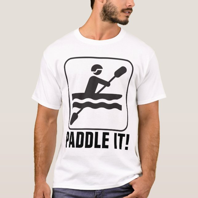 T-shirts en canoë, PADDLE IT ! (Devant)