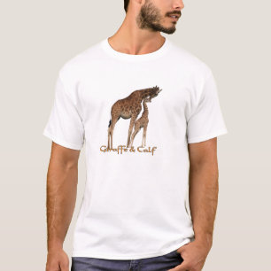 T-shirts en girafe d'Afrique