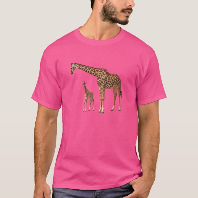 T-shirts en girafe d'Afrique (Devant)