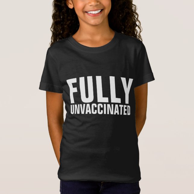 T-SHIRTS ENFANTS ENTIÈREMENT NON VACCINÉS (Devant)