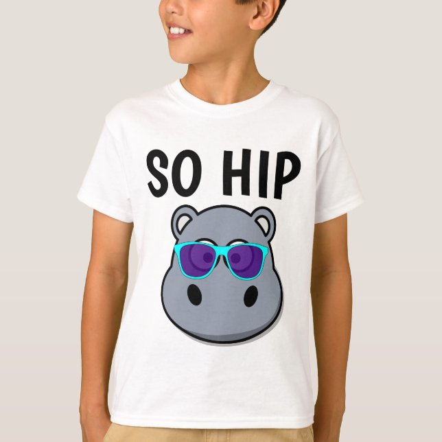 T-shirts ENFANTS FUNNY, ALORS HIPPO HIP (Devant)
