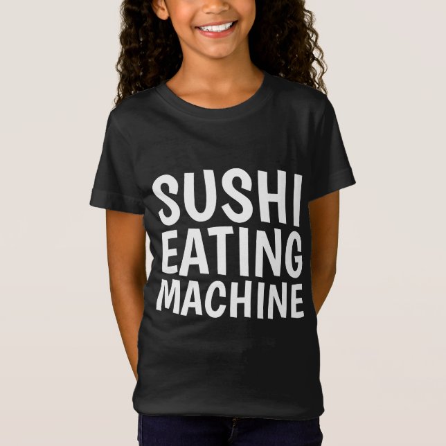 T-shirts ENFANTS MACHINE À MANGER DES SUSHI (Devant)