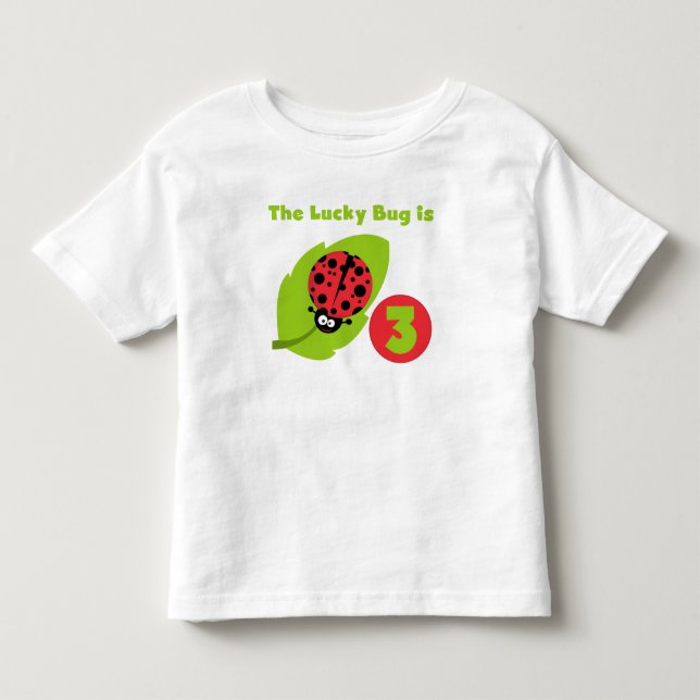 T-shirts et cadeaux 3e anniversaire Lucky Bug (Devant)