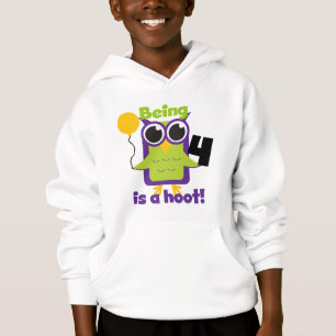 T-shirts et cadeaux 4e anniversaire de Hoot Owl