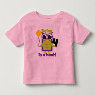 T-shirts et cadeaux 4e anniversaire de Hoot Owl