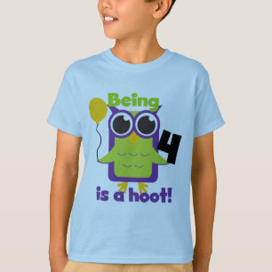 T-shirts et cadeaux 4e anniversaire de Hoot Owl