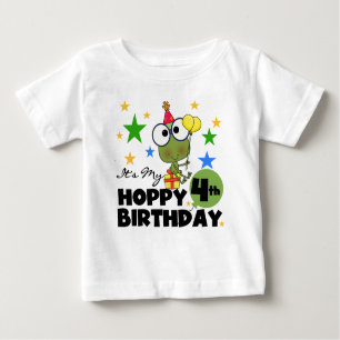 T-shirts et cadeaux 4th Birthday Frog Hoppy