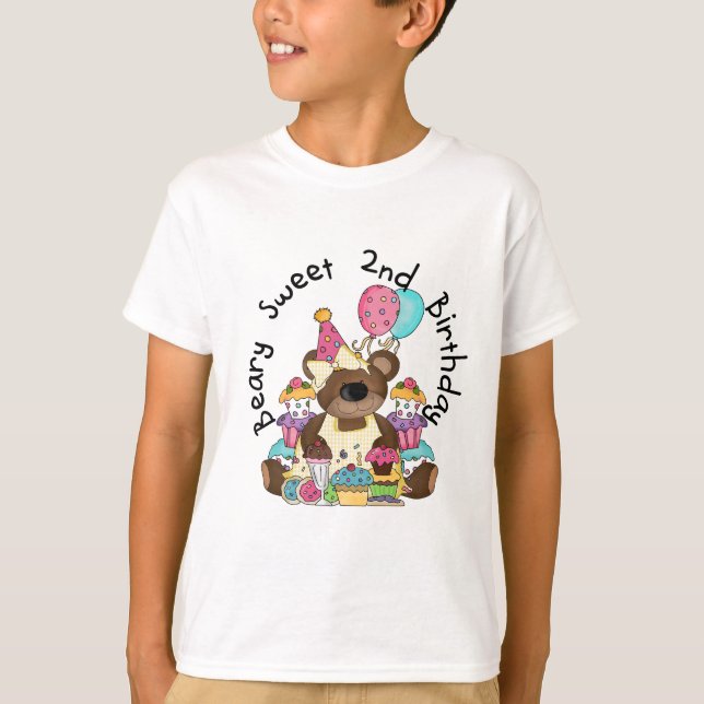 T-shirts et cadeaux Beary Sweet 2e anniversaire (Devant)