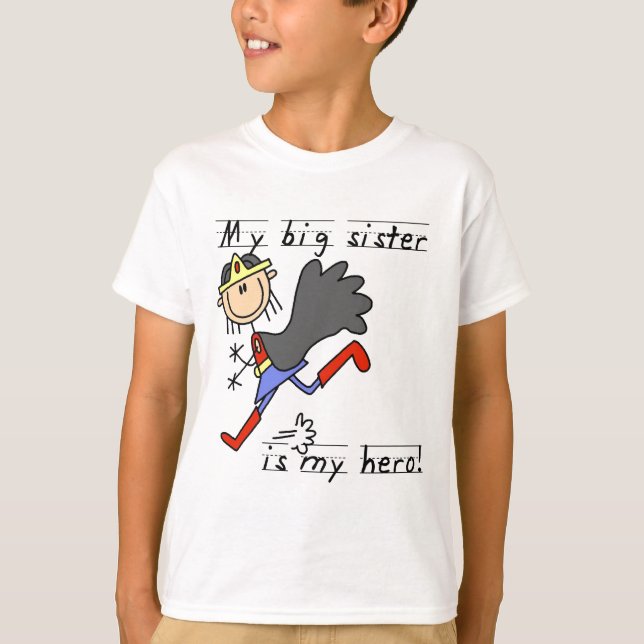 T-shirts et cadeaux Big Sister My Hero (Devant)