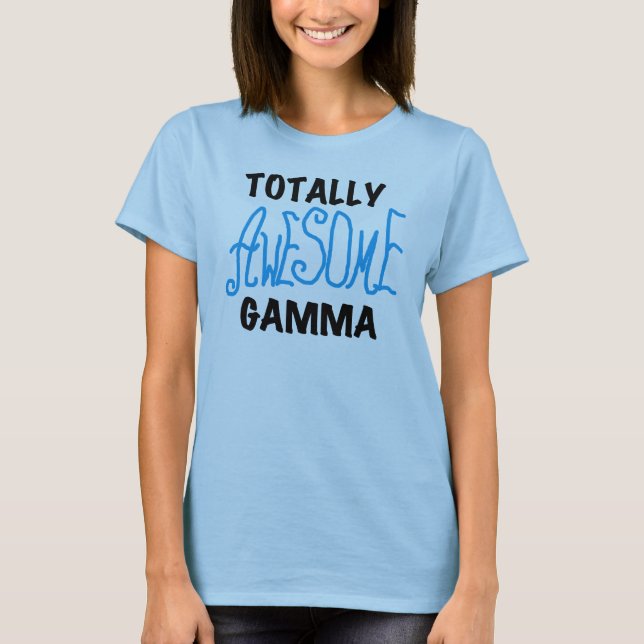 T-shirts et cadeaux bleus gamma totalement (Devant)