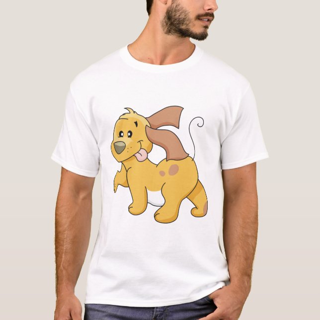 T-shirts et cadeaux Brown heureux de chien (Devant)