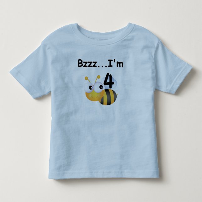 T-shirts et cadeaux Buzz Bumblebee 4e anniversaire (Devant)