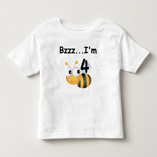 T-shirts et cadeaux Buzz Bumblebee 4e anniversaire (Devant)