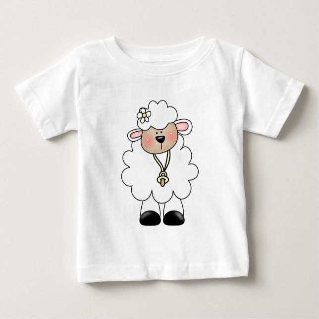 T-shirts et cadeaux d'agneau blanc (Devant)