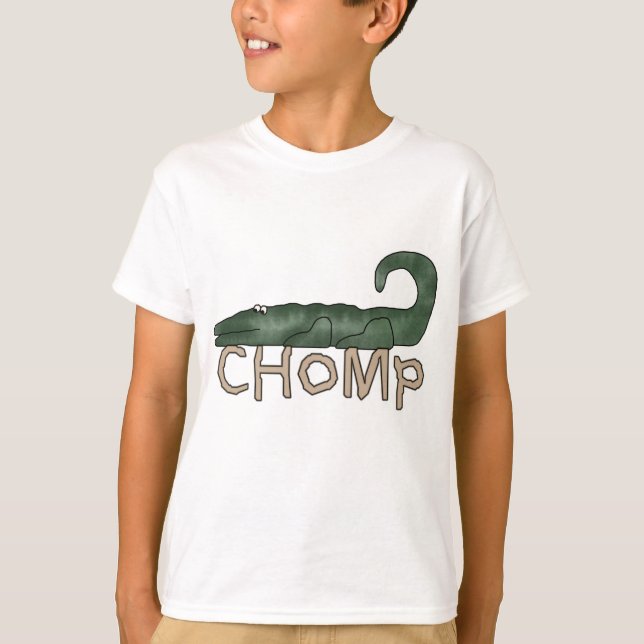 T-shirts et cadeaux d'alligator de mastication (Devant)