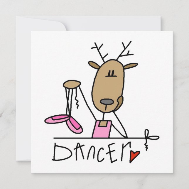 T-shirts et cadeaux Dancer Reindeer (Devant)