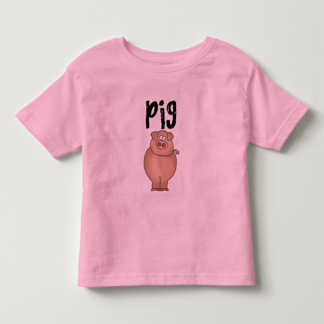 T-shirts et cadeaux d'animal de ferme de porc (Devant)