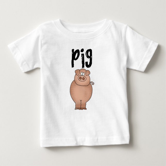 T-shirts et cadeaux d'animal de ferme de porc (Devant)