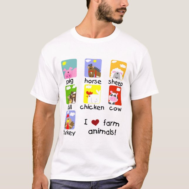 T-shirts et cadeaux d'animaux de ferme (Devant)